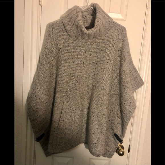 Cynthia rowley cashmere poncho cheap
